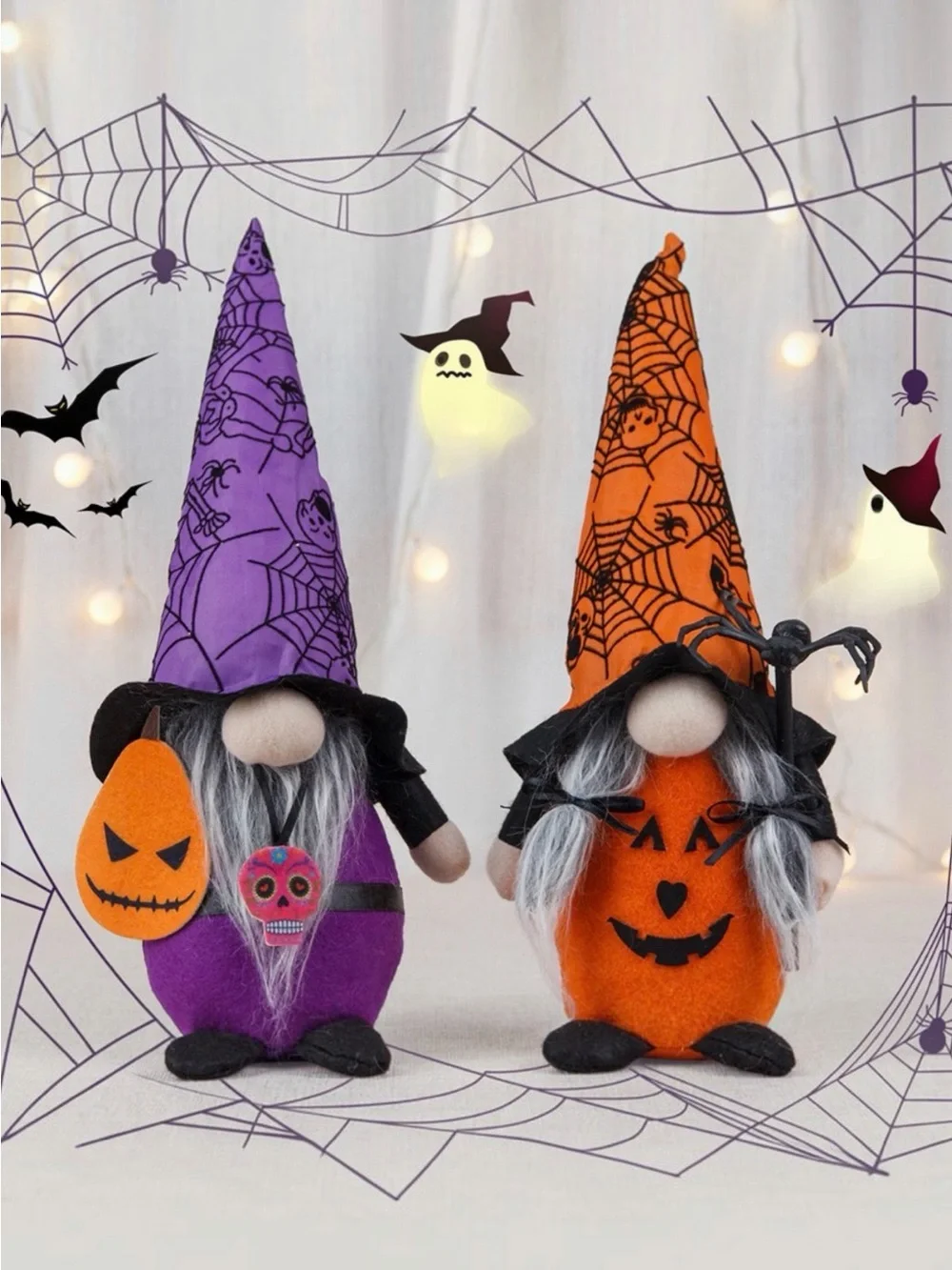 Halloween Gnome Set of 2 NWT